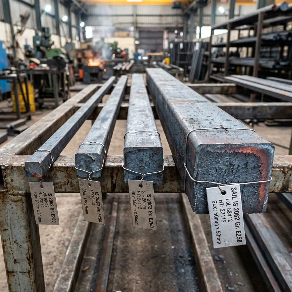High tensile IS 2062 Grade Mild Steel Square Bar stockist and supplier - mildsteelsquarebar.com